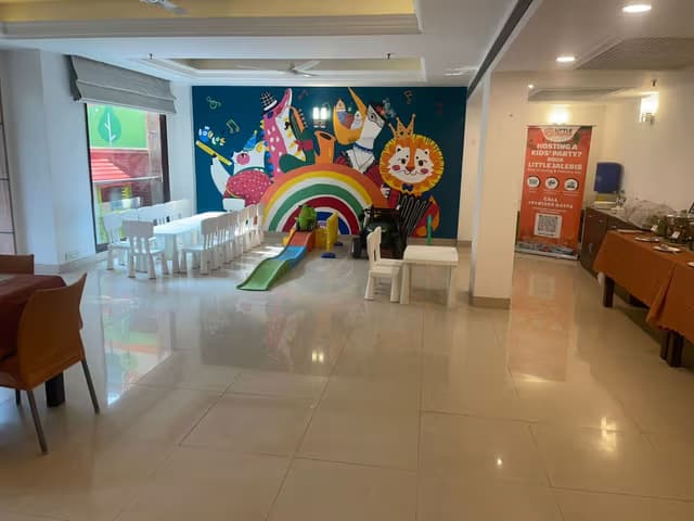 Kids party venue with themed decorations in Delhi NCR